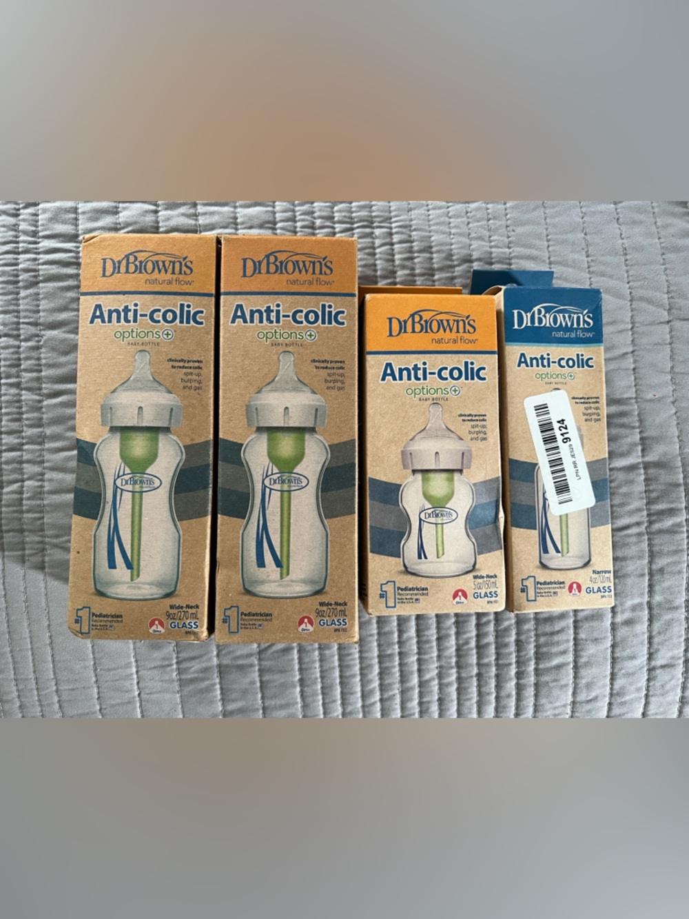 Dr. Brown's Anti-Colic Options+ Baby Bottle (Blue/Green)
